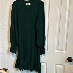 Eliza J Dark Green Knit Dress